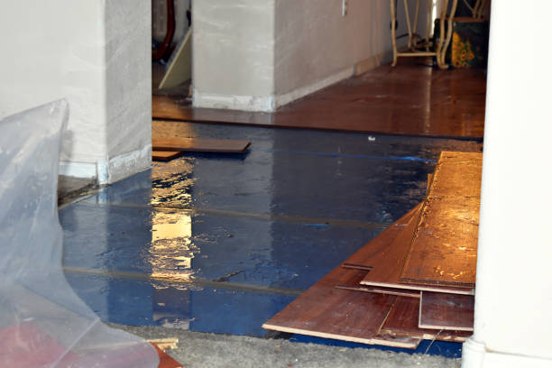 Professional Water Damage Restoration technician working in Eureka, CA